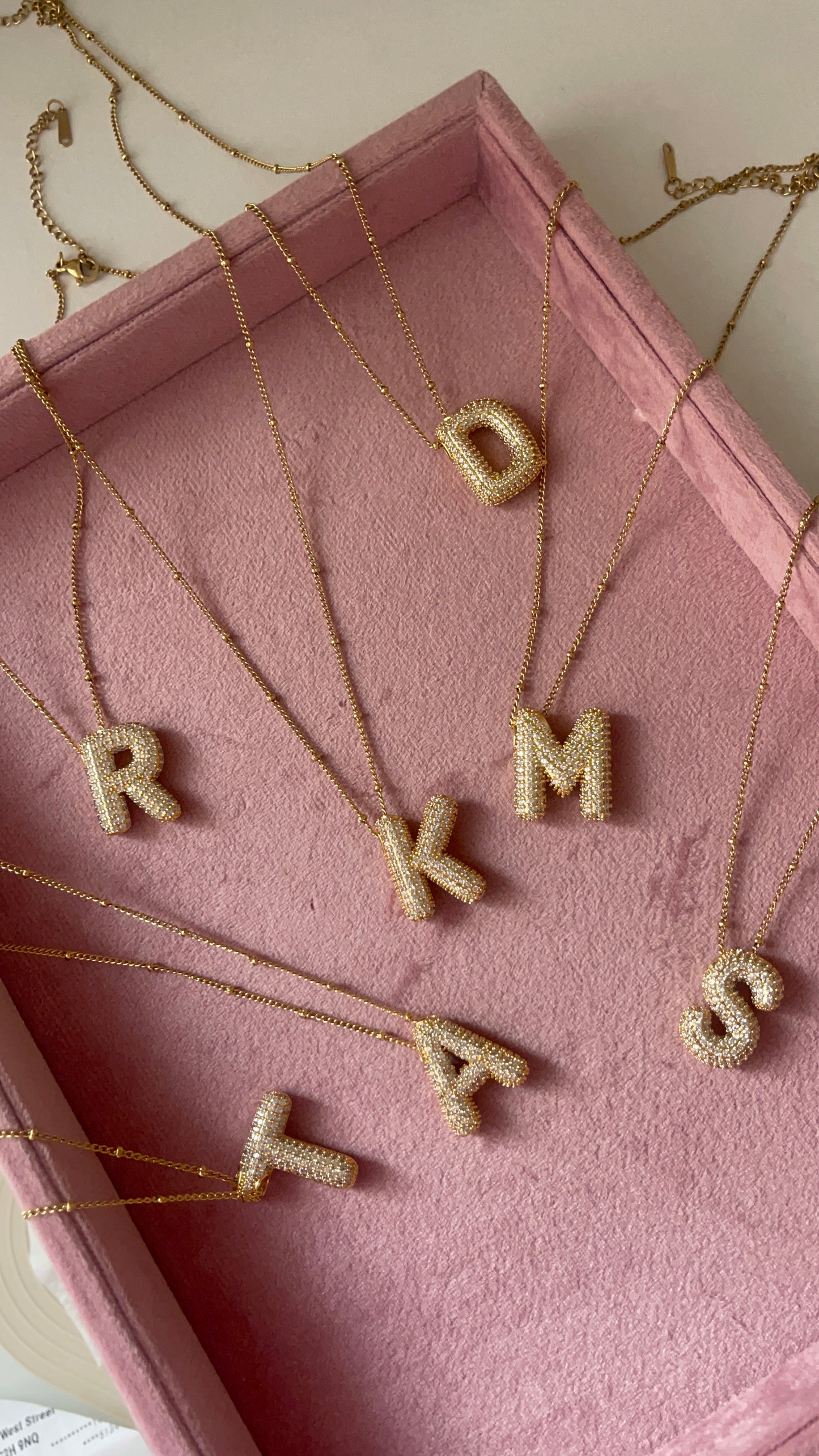 Bubble Letter Necklace