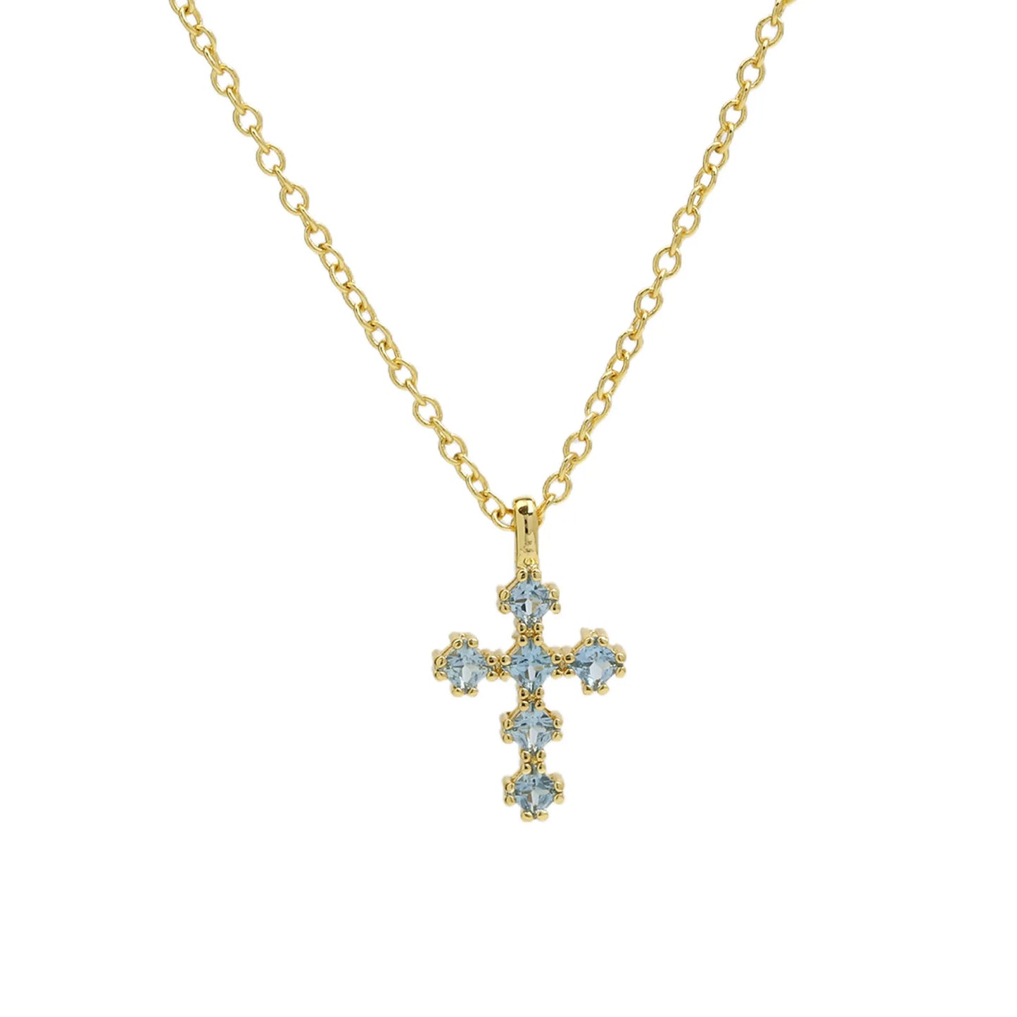 Coloured Cross Necklace