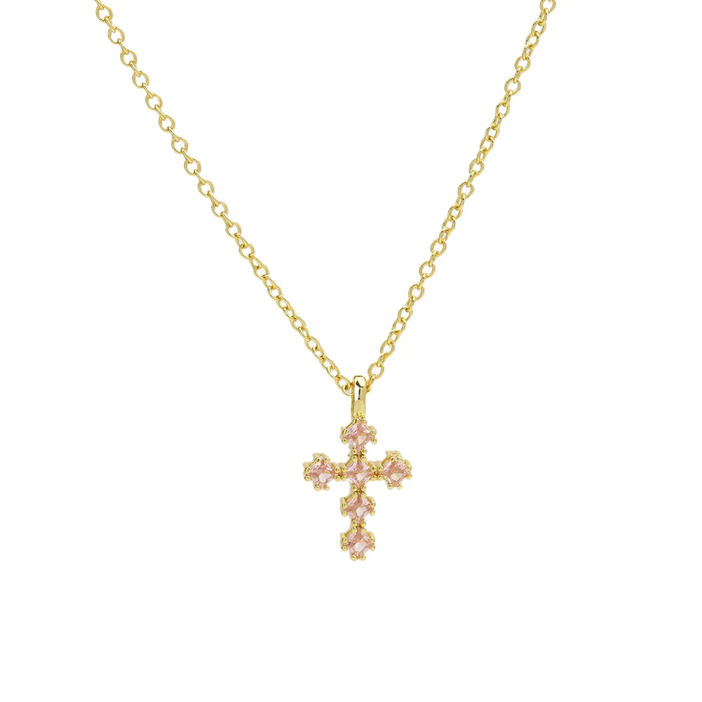 Coloured Cross Necklace